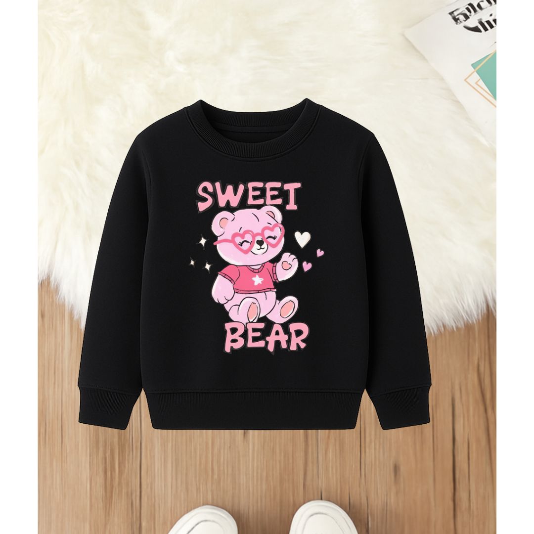 Sweat Bear Black Sweatshirt