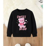 Sweat Bear Black Sweatshirt