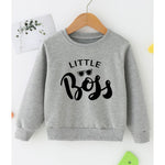 Little Boss Gry Sweatshirt