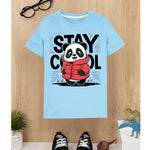 Stay Cool Panda Sky blue T-shrit