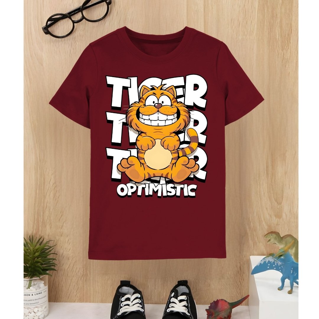 Optimistic Tiger Printed T-shirt