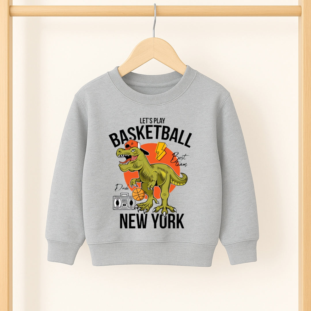 Basketball Printed Sweatshirt for Kids