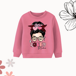 The loved girl pink sweatshirt for girls