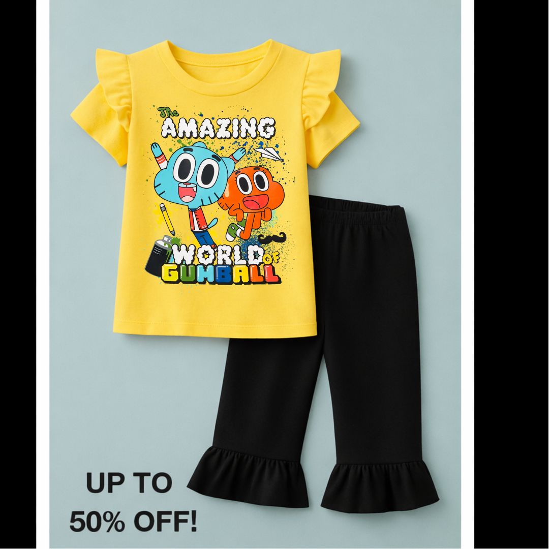 The Amazing Cartoon Yellow Suite For girls