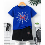 Spiderman Suite with Printed Short For Kids