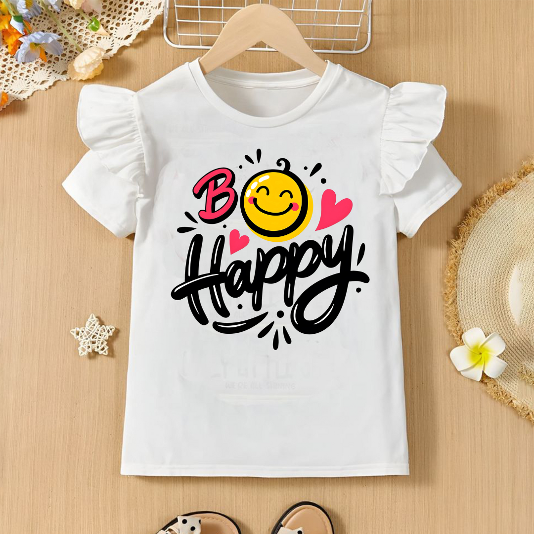 Be Happy White Girls T-shirt