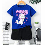 Marie The Cat Royel blue set for kids