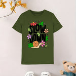 Slow Down olive green T-shirt
