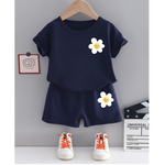 Flower Printed Navy blueSet for girls
