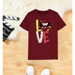 Stylish Love Printed T-shirt for girls