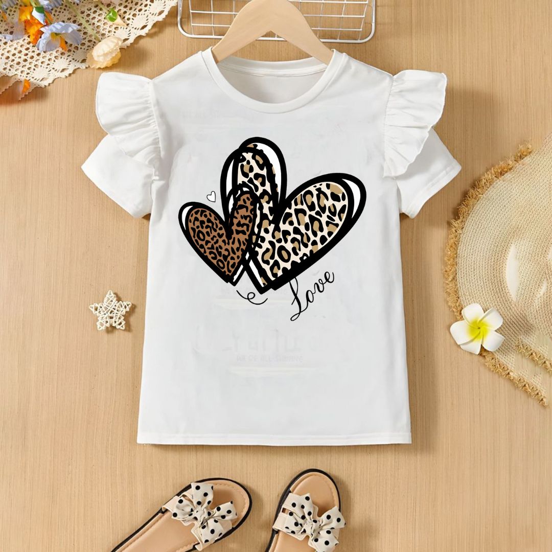 The Love Printed Girls T-shirt