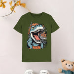 Dino the boss oilve green T-shirt