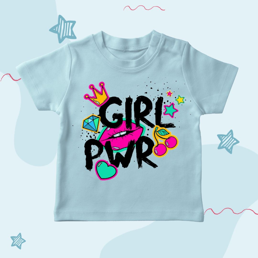 Girl Power printed T shirt for Girls