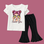 Sweat girl White Floral shirt & Trouser