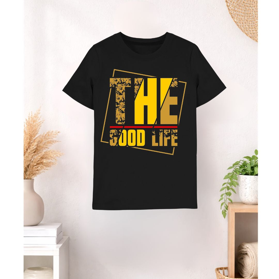 The Good Life Black T-shirt for Kids