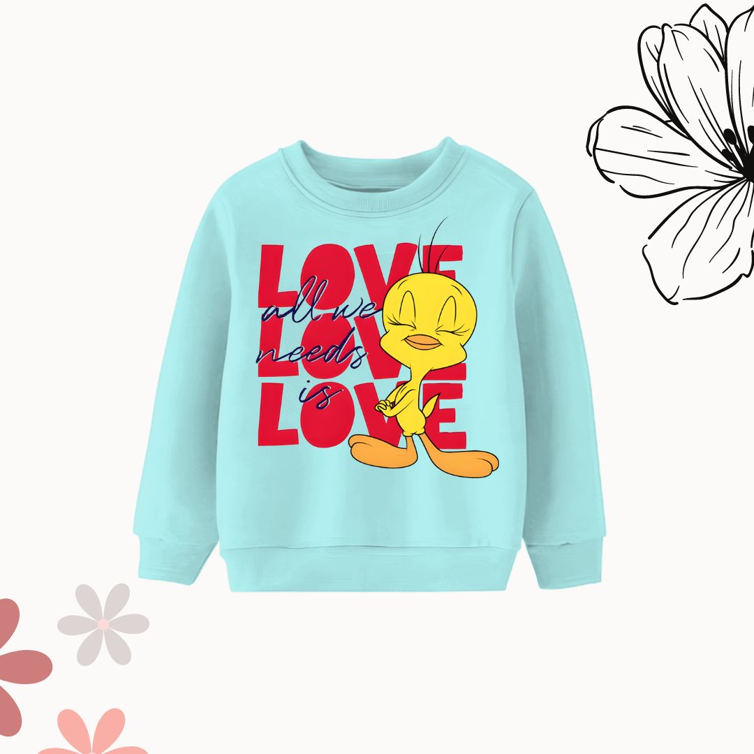 Love Duck Sky Blue sweatshirt