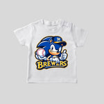 Brewers Printed White T-shirt