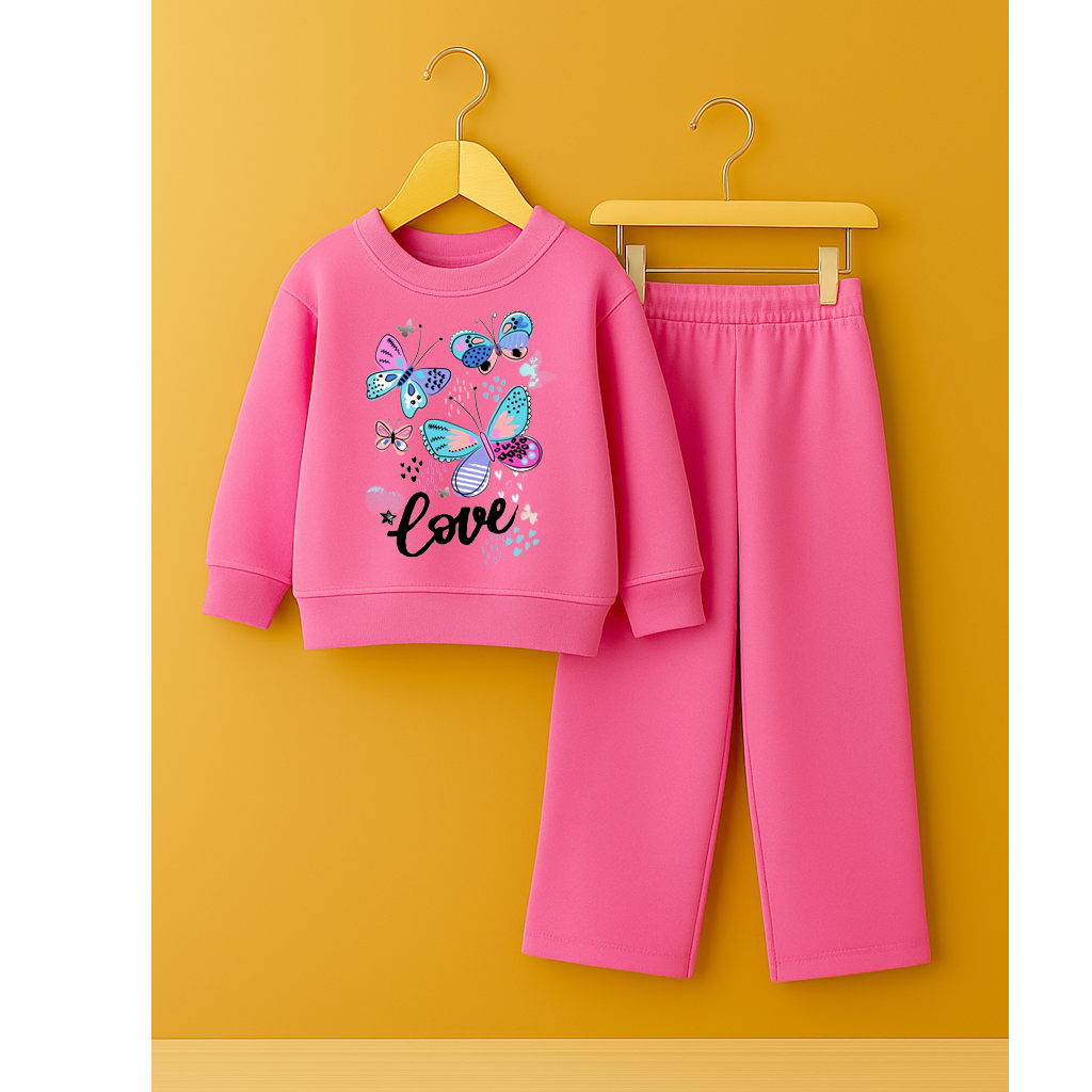 Lovely butterfly Pink Suite for girls