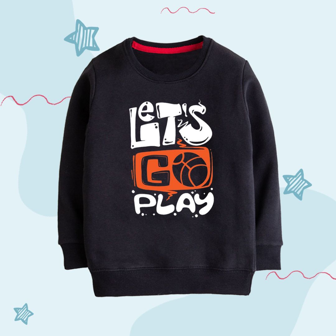 Lets Play printed Sweatshirt