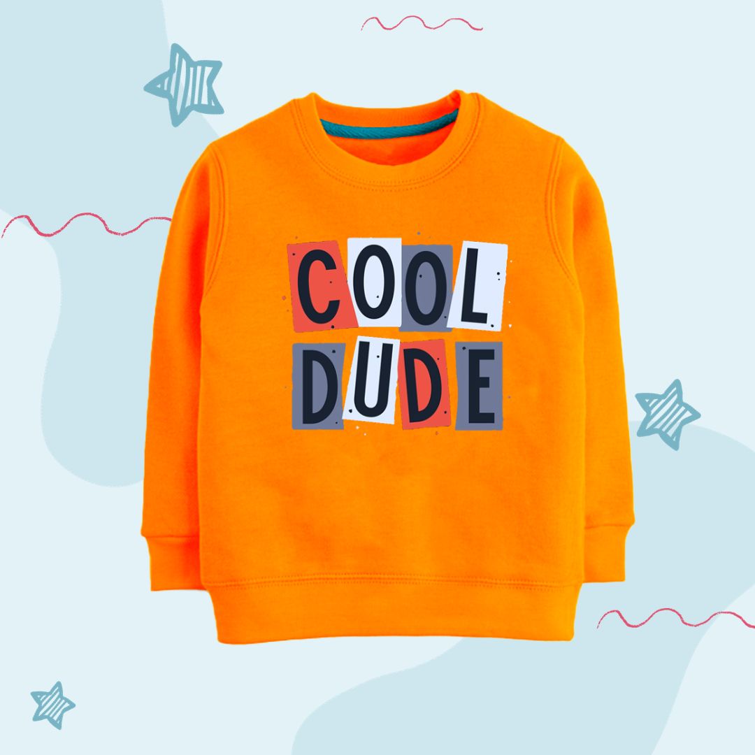 Cool Dude orangesweatshirt