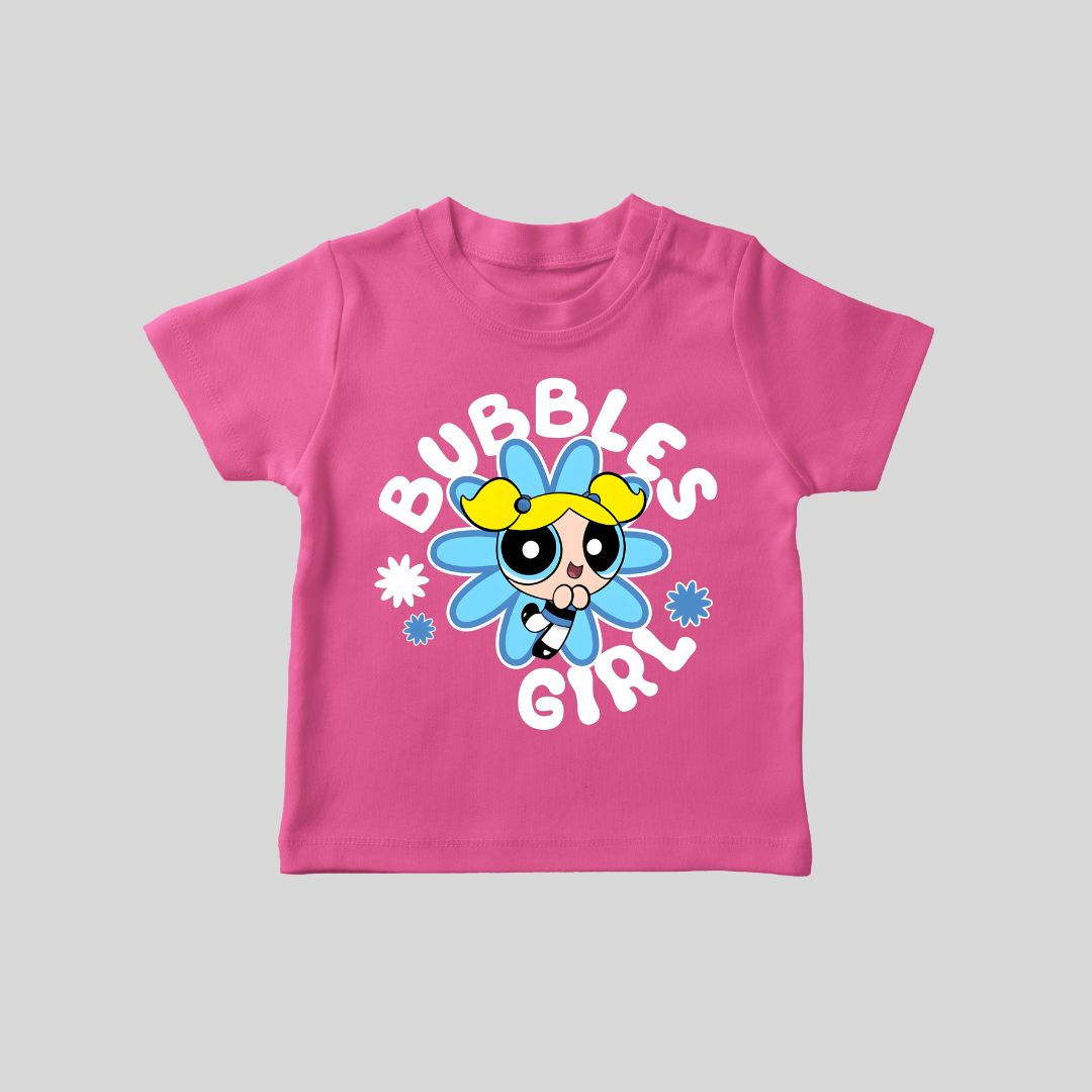 Bubbles Girl Printed T-SHIRT