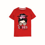 The Loved Mama red t-shirt for Girls