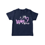 Love Navy T-shirt For Girls