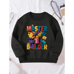 Master Builder Printed Sweatshirt Black