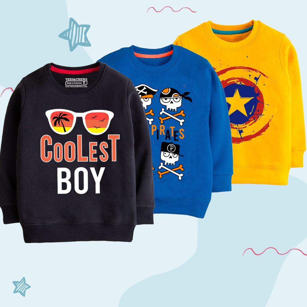 Pack of 3 sweatshirts