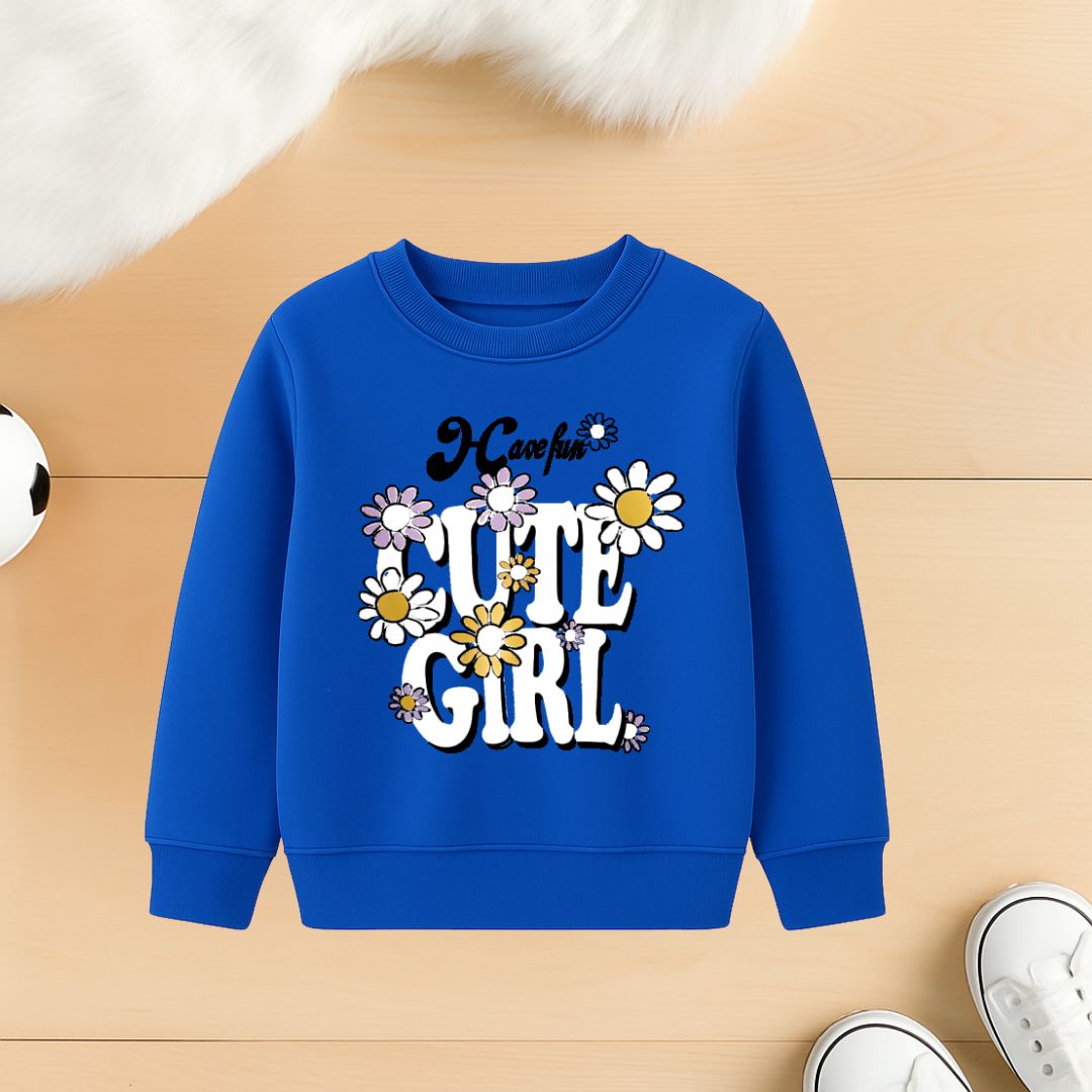Cute Girl Royel blue sweatshirt for kids
