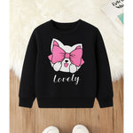 Lovely Cat Sweatshirt Black