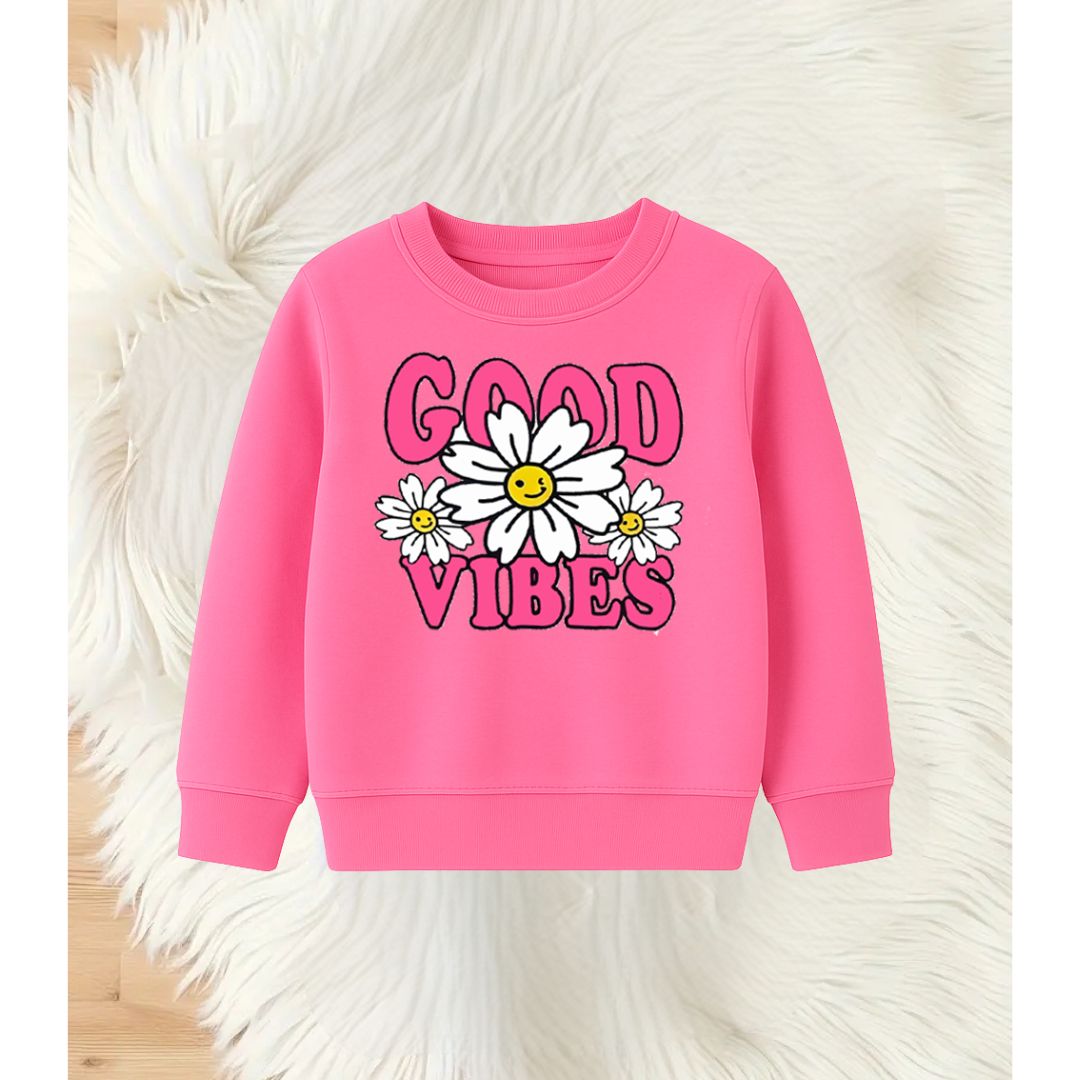 Good Vibes Pink Sweatshirt