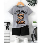 Good vibes Only Gray Suite for kids