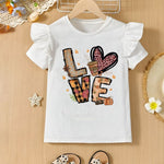 Love White T-shirt for girls