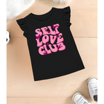 Self Love T-shirt for girl Black