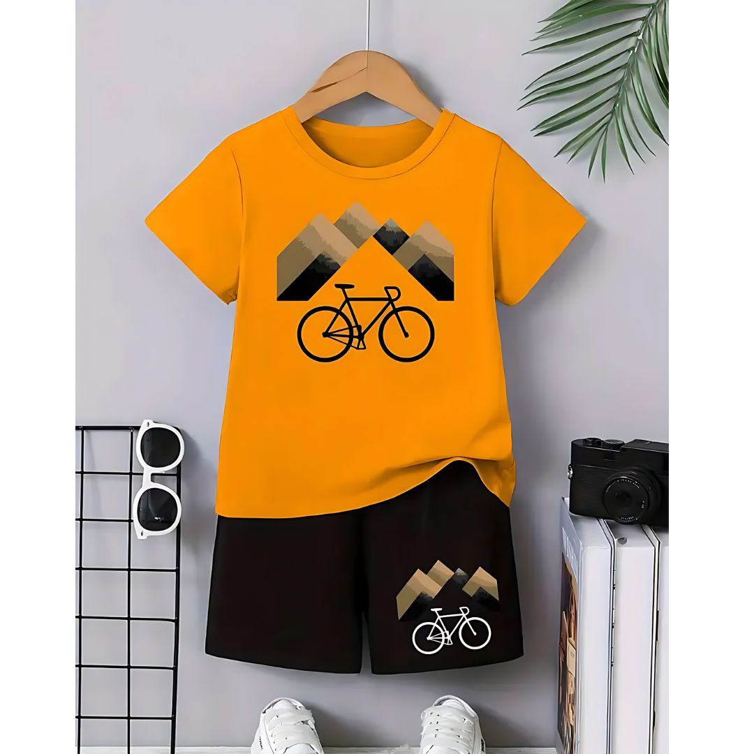 Mountain Cycle Orange suite with Black short