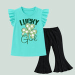 Lucky Girl see green trouser set for Girls