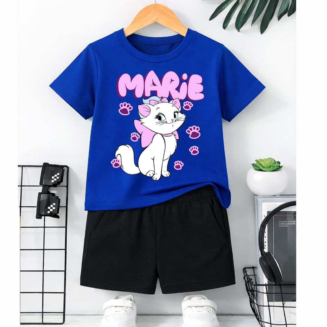 Marie The Cat Royel blue set for kids