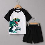 Let's Roar Dinosaur Raglan T-Shirt & Shorts Set