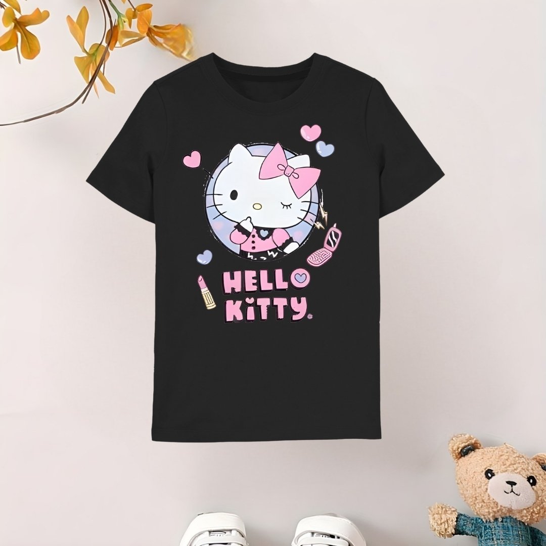 Hello Kitty Black T-shirt for girls