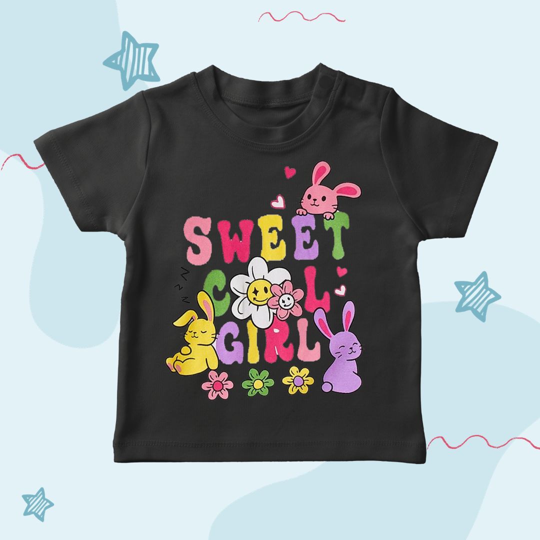 Sweat and Cool T shirt for Girls