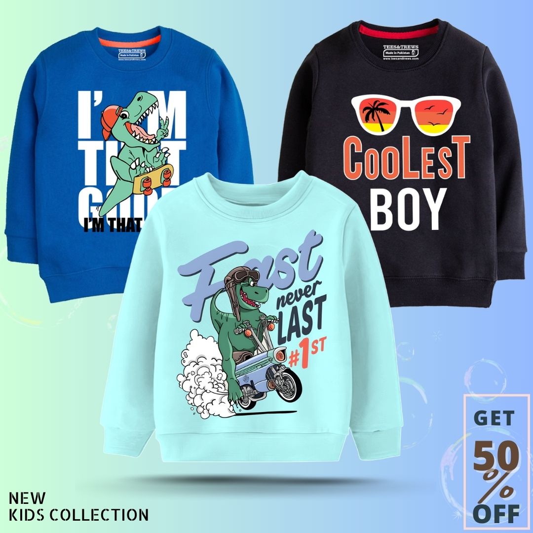 Pack of 3 best selling sweatshirt for Boys N005