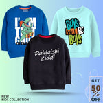 Pack of 3 best selling sweatshirt for Boys N004
