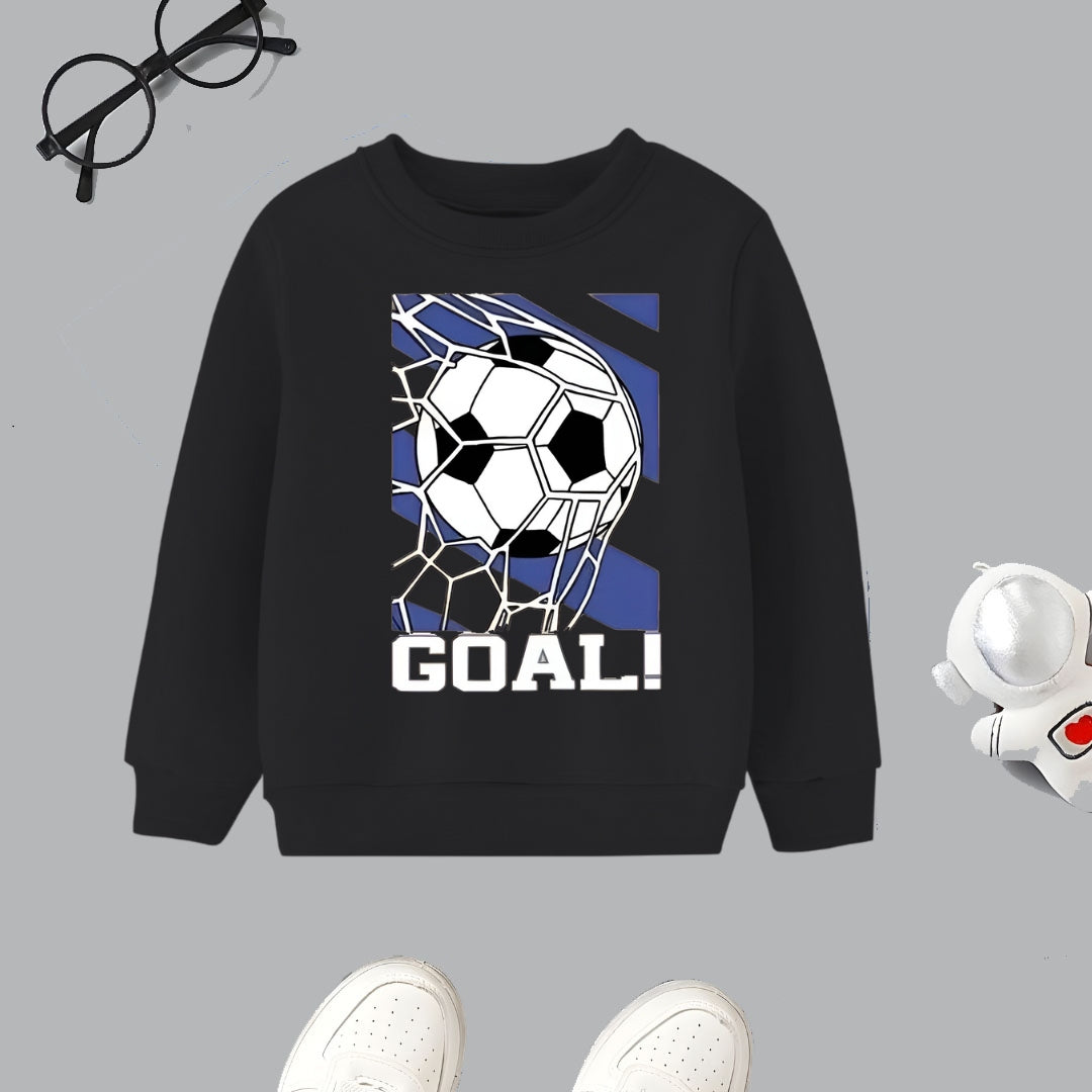 Goal Printed Black sweatshirt