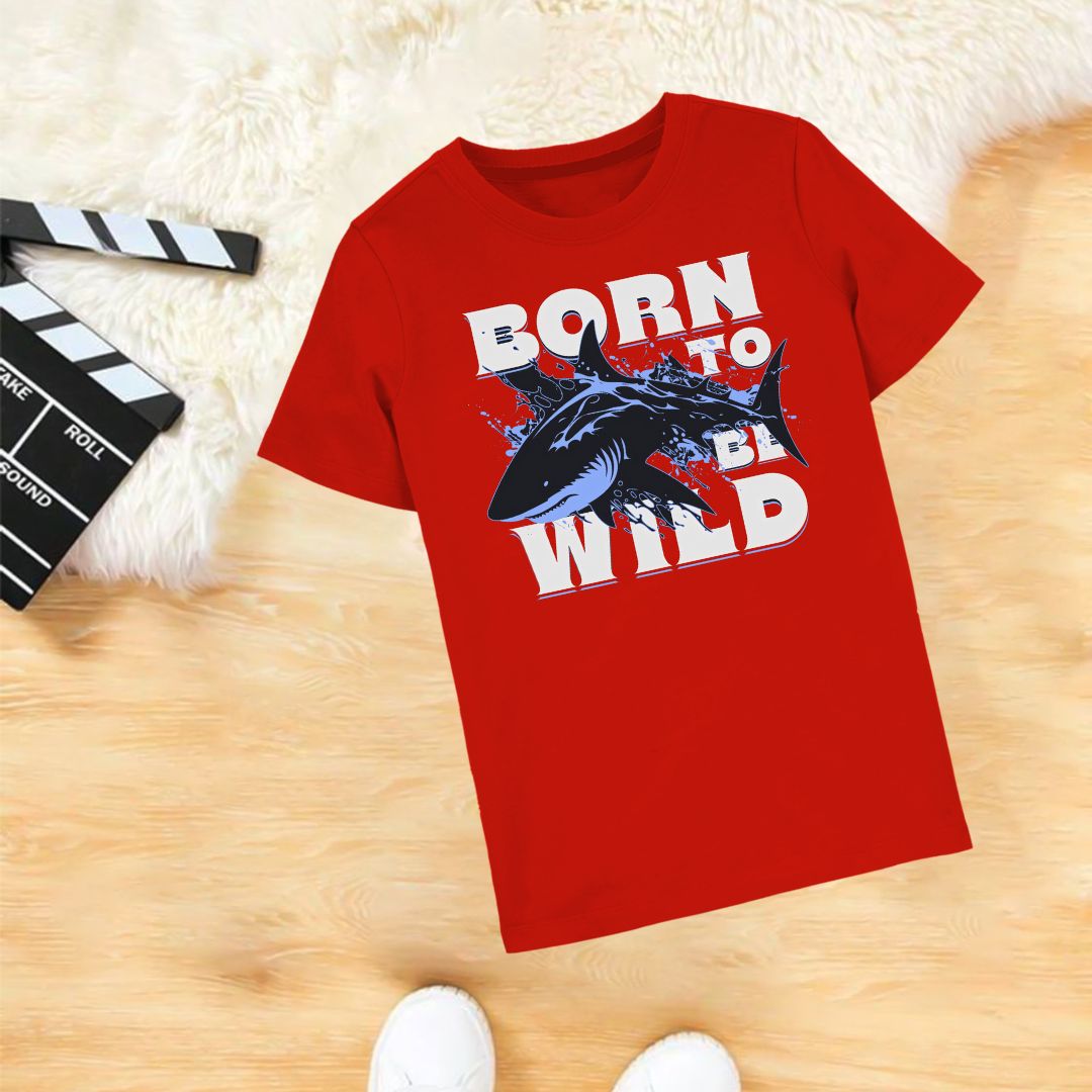 Born to be Wild Red T-shirt for kids