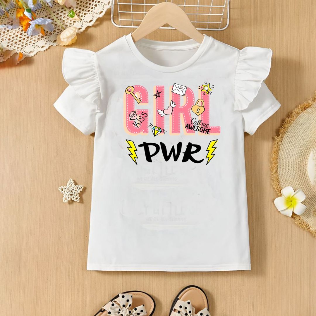 Girl power white girls T-shirt