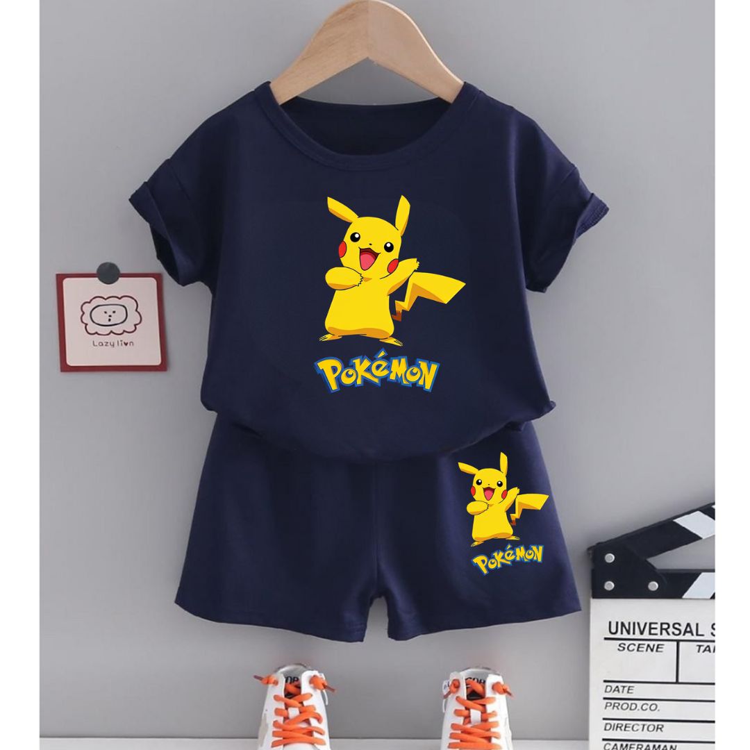 Pikachu Printed Navy set for kids