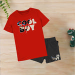 Cool Boy Printed Red set for kids