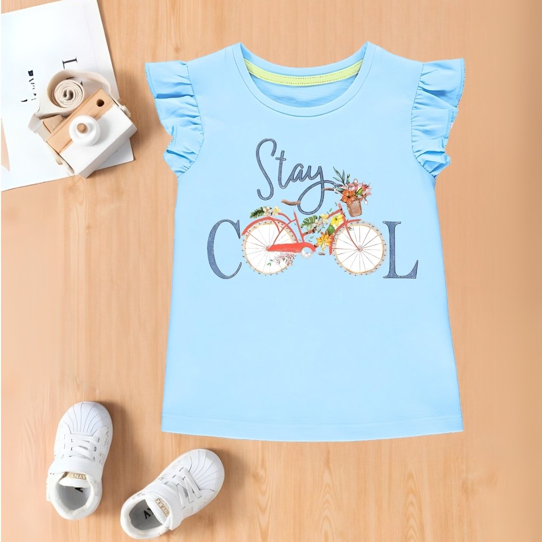 Stay cool printedGirls T-shirt