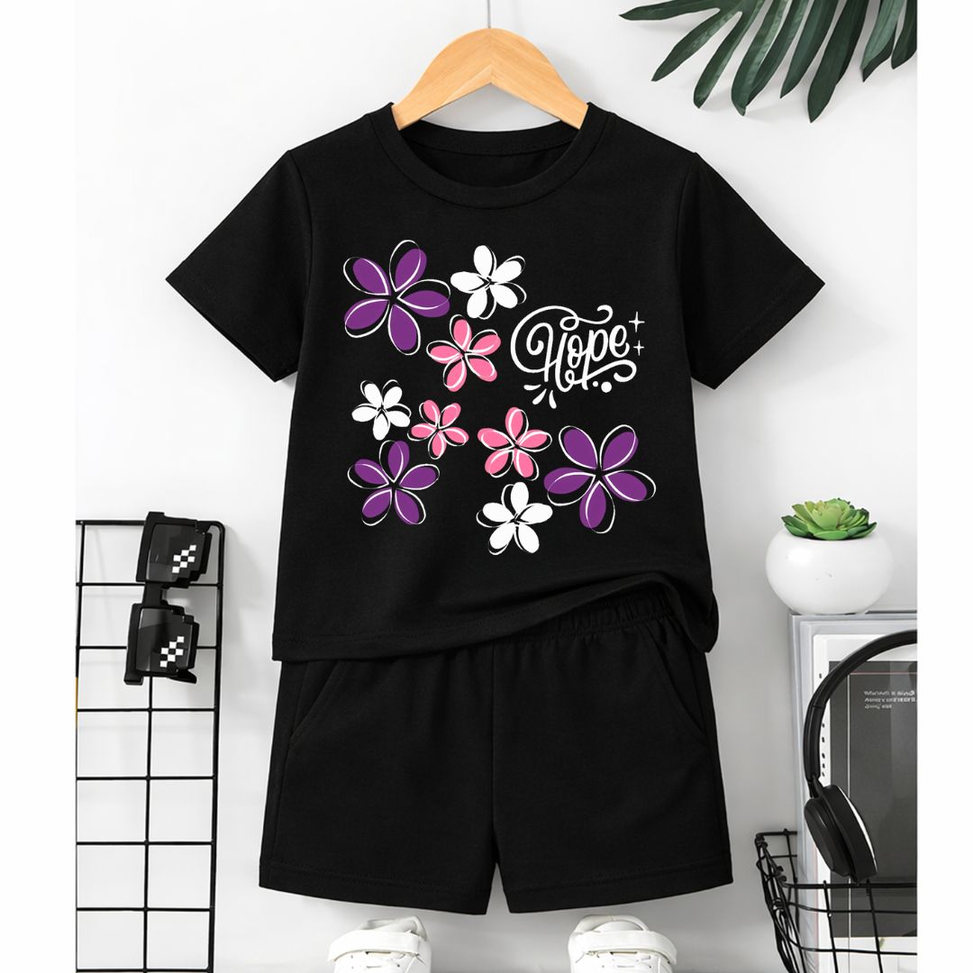 Hope Flowers Black Suite